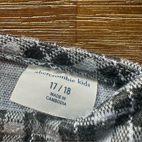 3/20$ Abercrombie Kids Black and White Checkered Dress size 17/18 - Picture 3 of 5